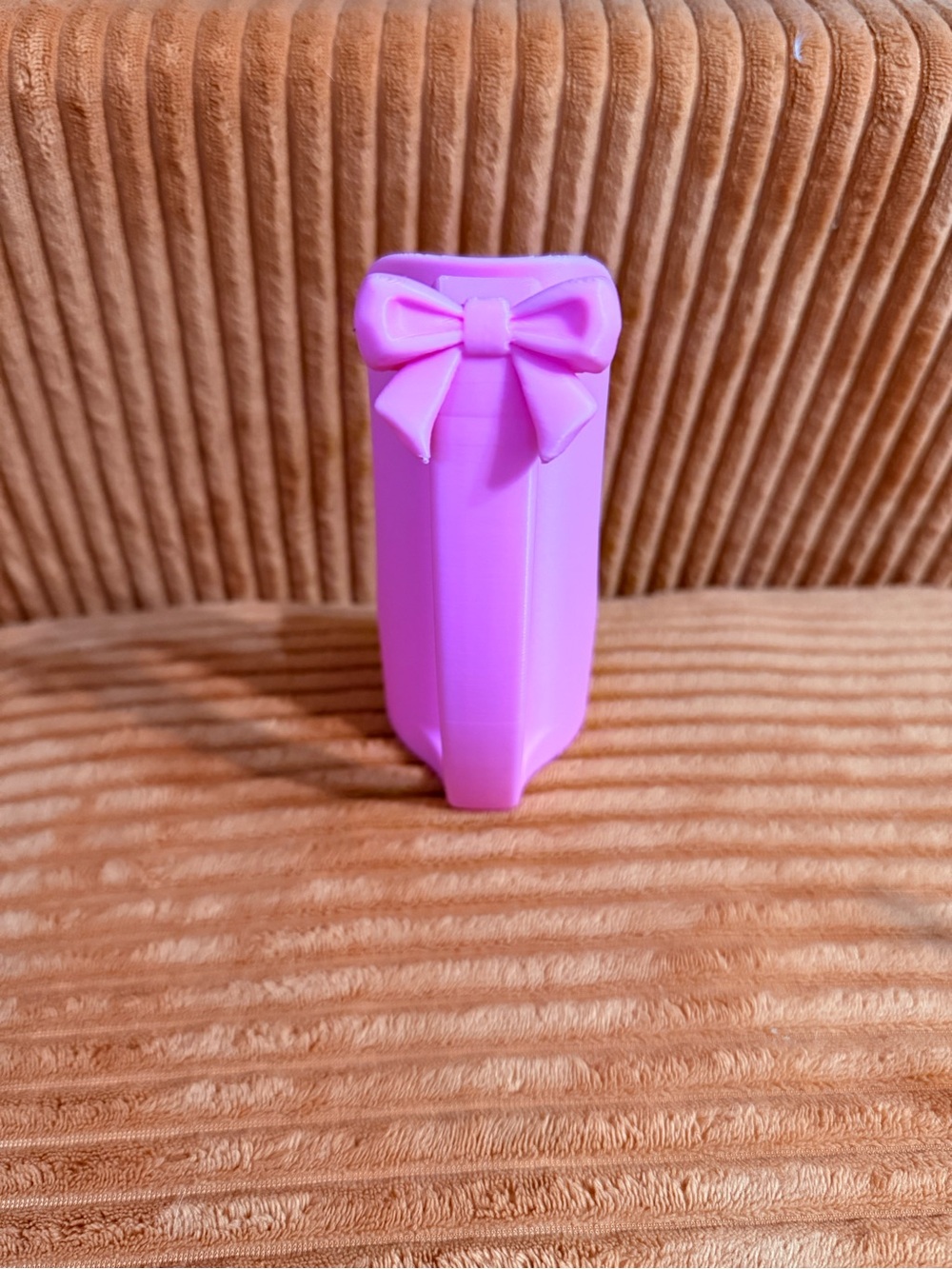 Pink Bow Slim Can Holder